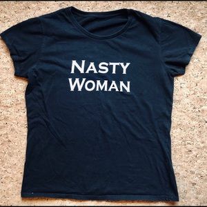 Nasty Woman short sleeve tee BLACK